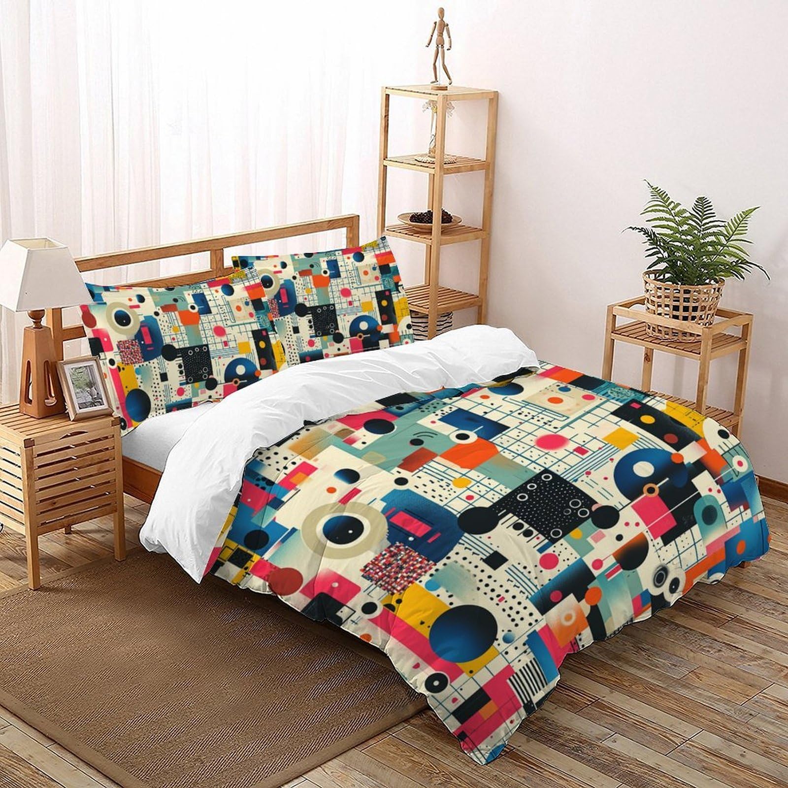 Housse de couette 3D style géométrique pour transformer la chambre des enfants