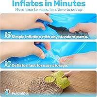 Vista 4 de JOYIN Piscina inflable para niños, tienda de campaña de piscina para bebés de ballena, piscina infantil para niños (54 x 56 x 28 pulgadas), piscina