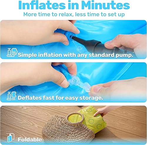 Miniatura 4 de JOYIN Piscina inflable para niños, tienda de campaña de piscina para bebés de ballena, piscina infantil para niños (54 x 56 x 28 pulgadas), piscina