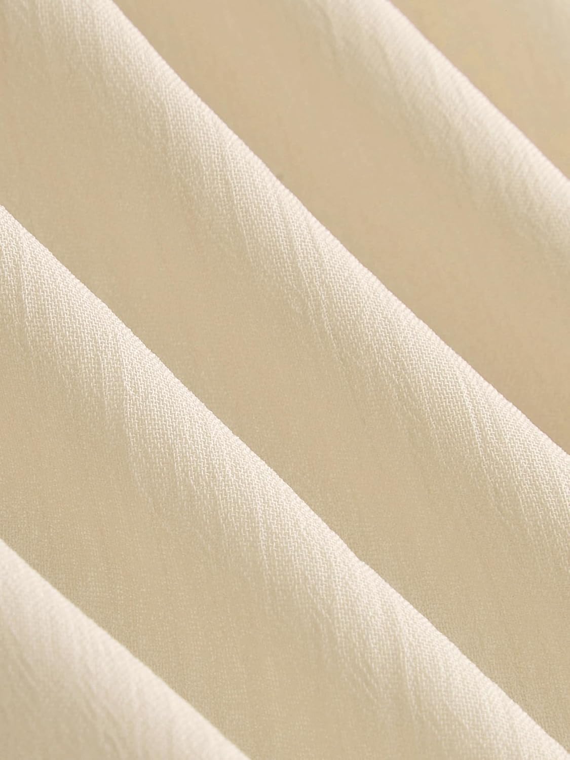 CIDER Womens Blouse Dressy Casual Crew Neck See Through Ruffle Hem Bell Sleeve Loose Fit Chiffon Blouse - Image 2