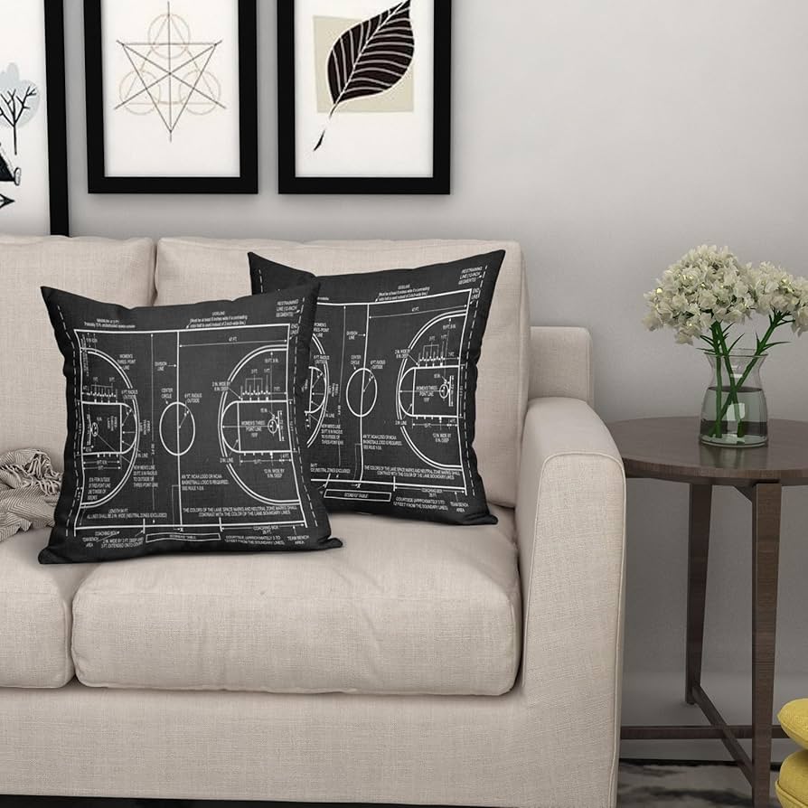 Amazon.co.jp: バスケットボール 枕カバー 16x16インチ