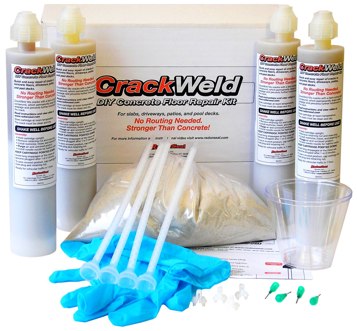 Crackweld Pro Concrete Floor Repair Kit Seal Cracks In A