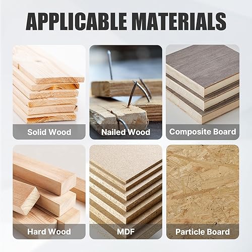 Miniatura 10 de Juego de brocas Forstner de 8 piezas, vástago redondo de 14 a 1-38 pulgadas, kit de taladro de madera multicara, herramienta de sierra de agujero