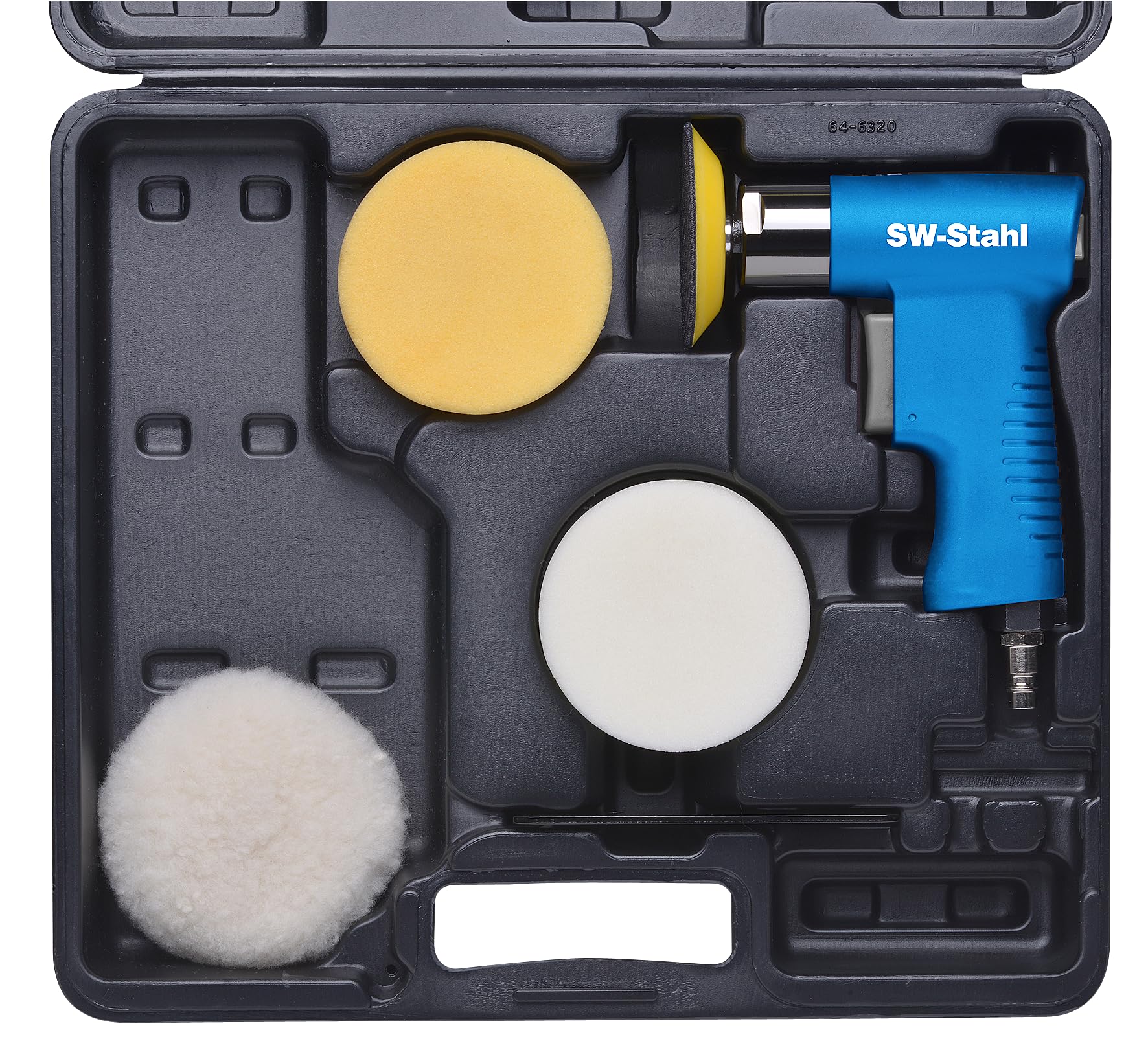 SW-Stahl S3292 Druckluft Polierschleifer - Mini Poliergerät Set 5-teilig