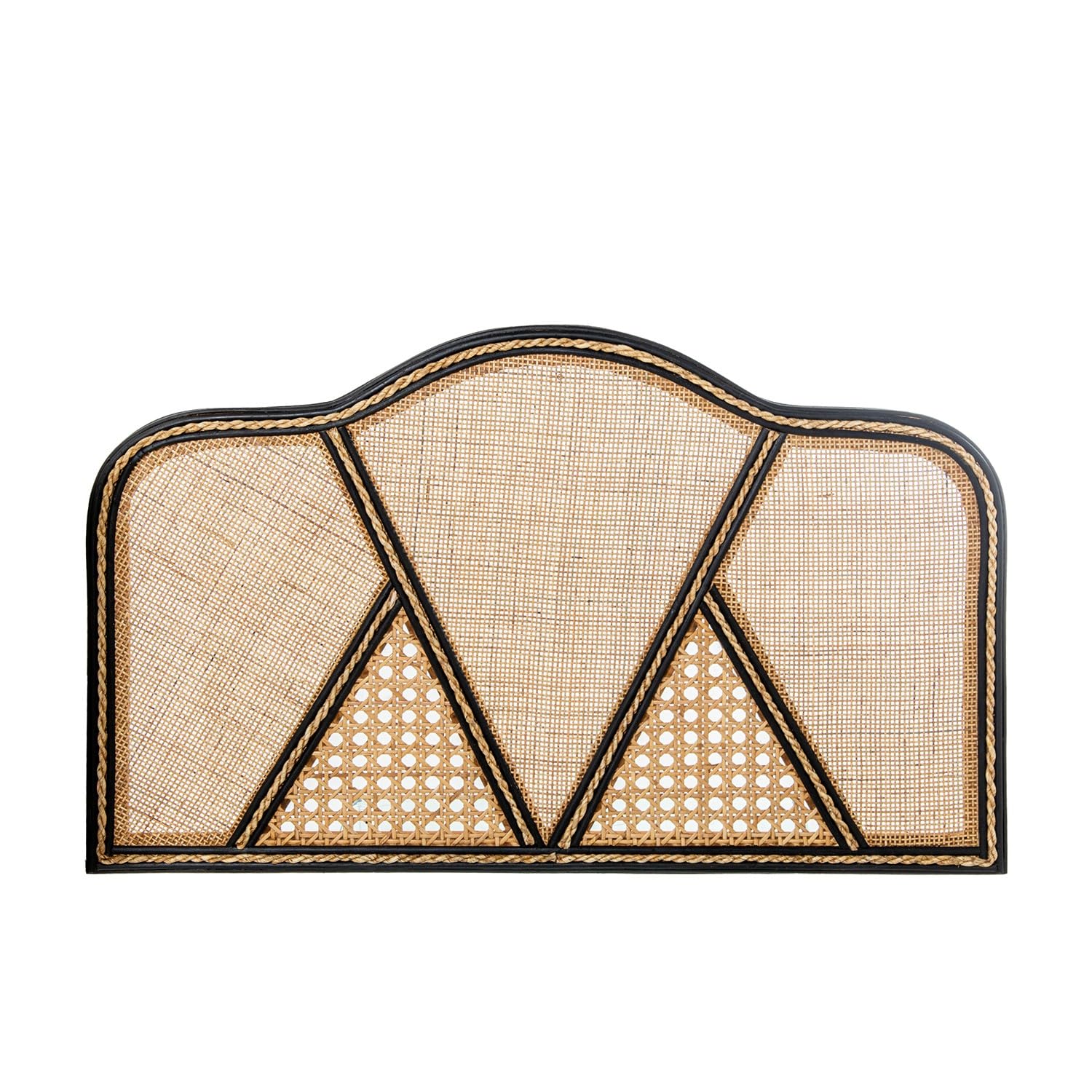 Cabecero de Cama de Ratan en Natural Rectangular para Camas de hasta 100 cm 101x2.5x62 cm