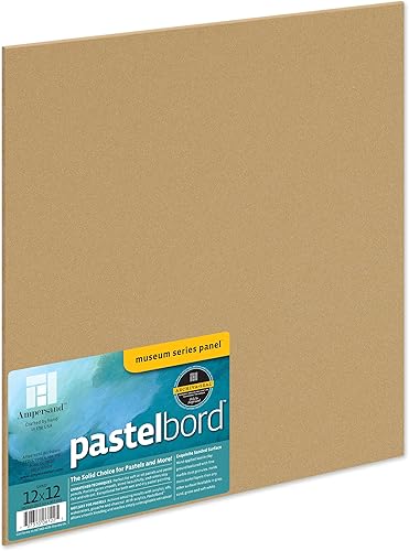Miniatura 46 de Ampersand Art Supply Panel de pintura pastel: Serie Museo Pastelbord, blanco, perfil plano de 1/8 pulgadas, 9x12