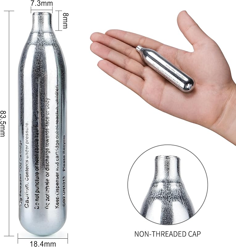 CXWXC CO2 Patron 8g/12g - 99,9% Tisztaságú Acél Patron Pneumatikus Eszközökhöz
