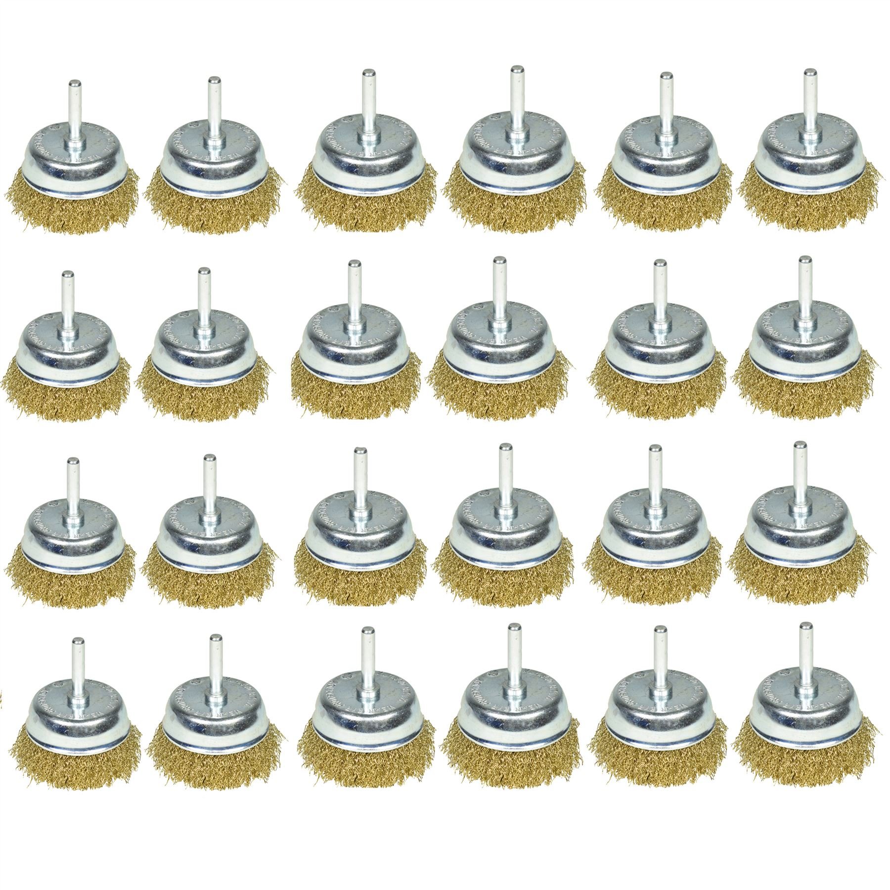Confezione 2475mm spazzoa tazza punten acciaio rivestiton ottone ruggine