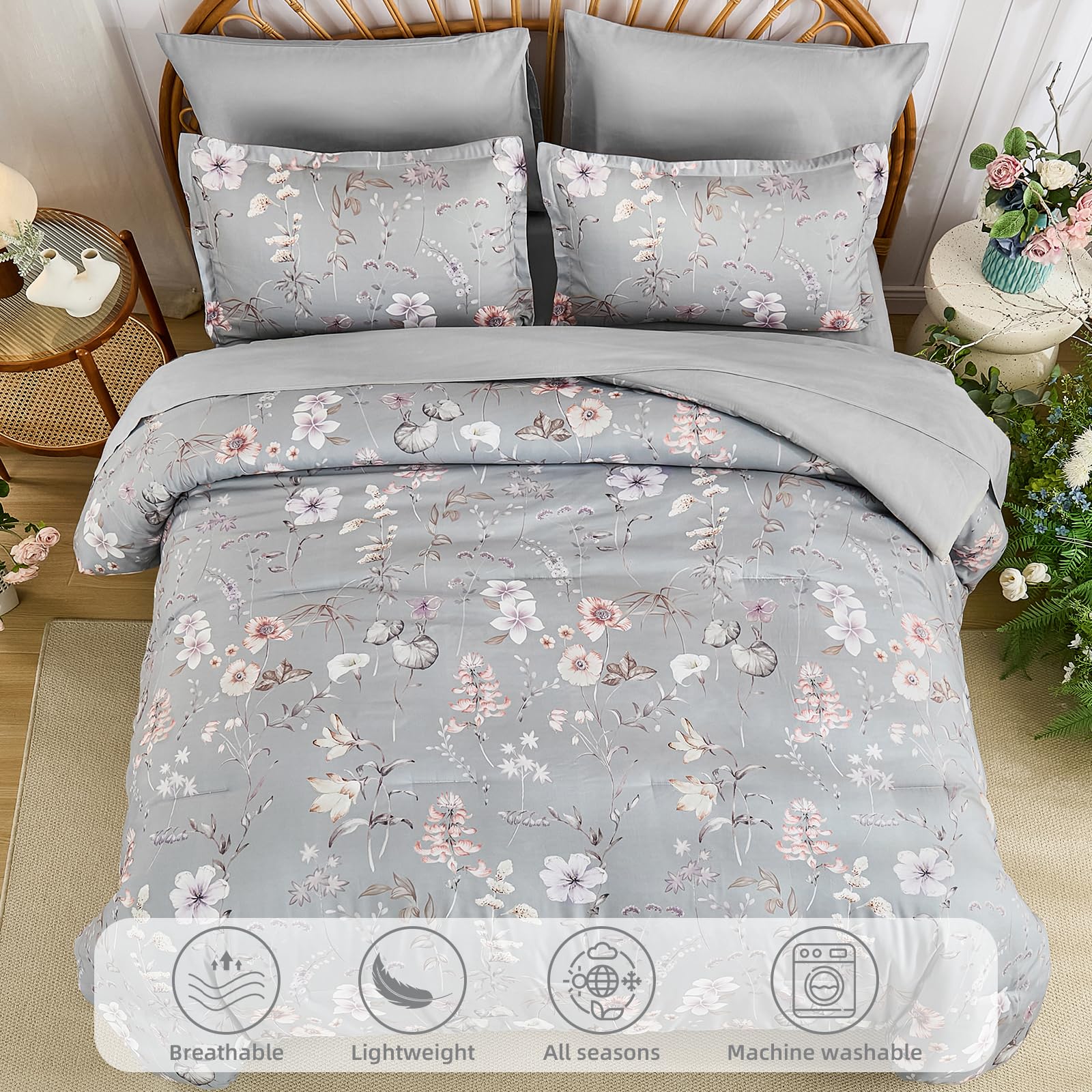 DJY JY03AB091331Q7U-D Schmusetuch Set grau