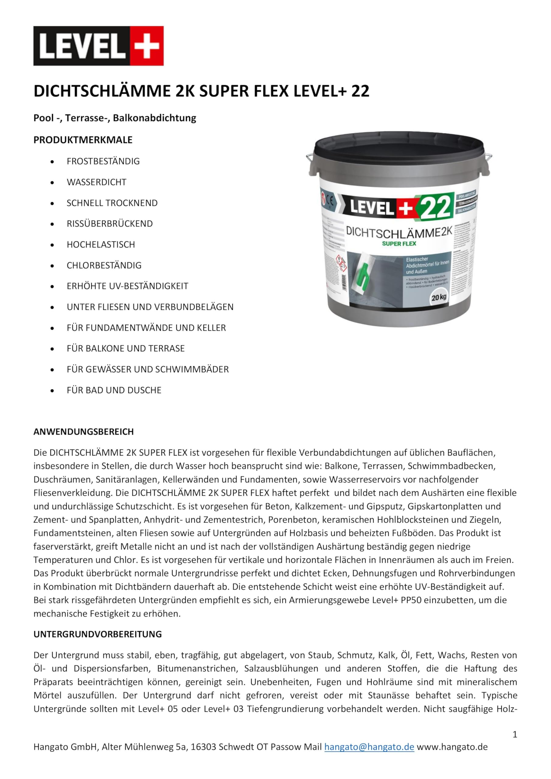 Dichtschlämme 2K Super Flex Set 20kg + 5L Tiefengrund, Hochelastische Abdichtung für Innen und Außen L+22, Schwimmbad, Terrasse, Balkone, Pool, Dusche