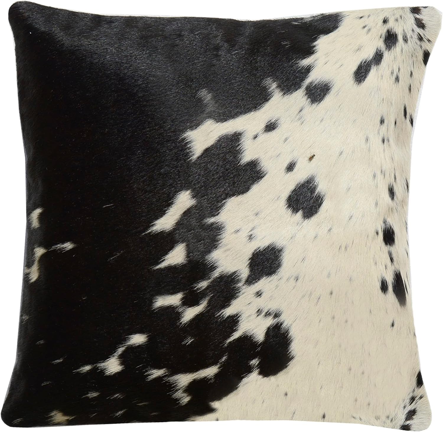 UK Fashion Decor Genuine Cowhide Cushion Pillow Covers 20x20 Inch Leather Hair on Cow Hide Skin Throw Pillow Covers