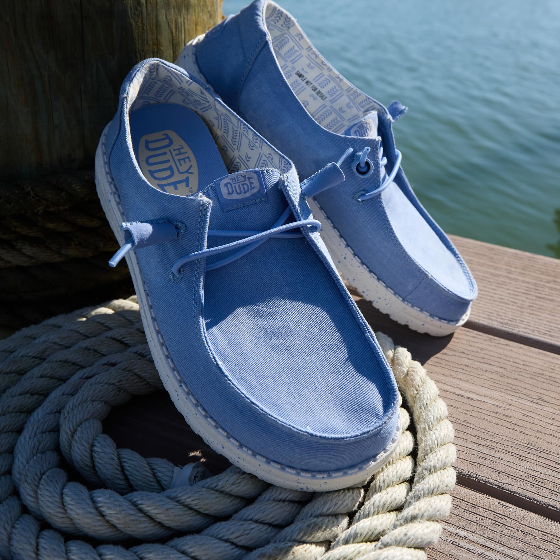 Heydude Wendy Damen-Schlupfschuhe aus Stretch-Leinen – Bild 2
