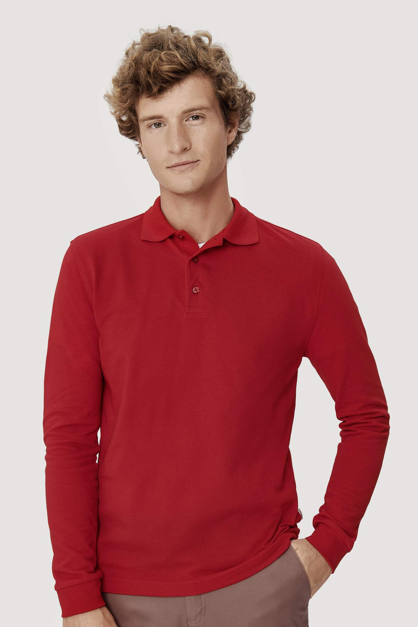HAKRO Longsleeve-Poloshirt Performance