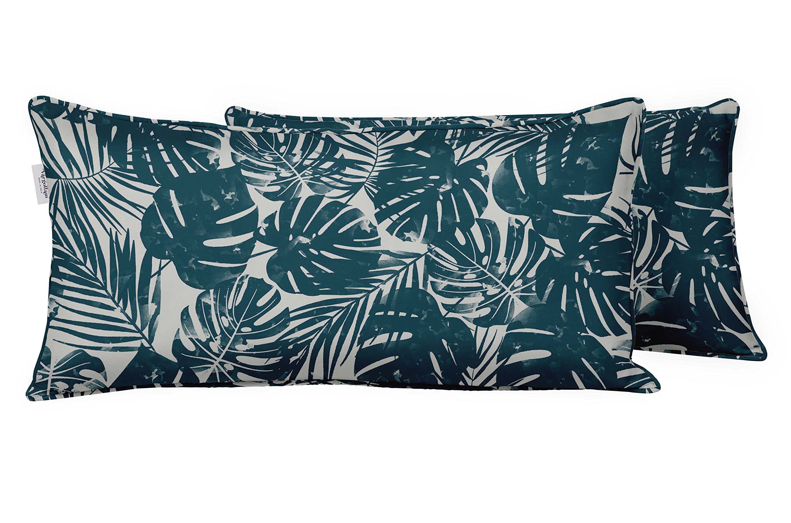 Coussin lombaire imperméable 12x20" lot de 2 ananas pour meuble de jardin