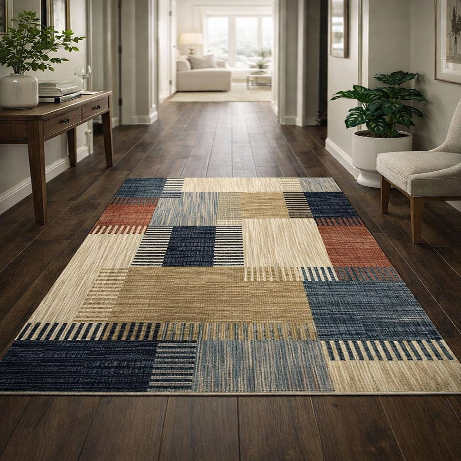 Tapis salon 180x200 cm géométrique moderne pour masquer un sol ancien et décorer une chambre
