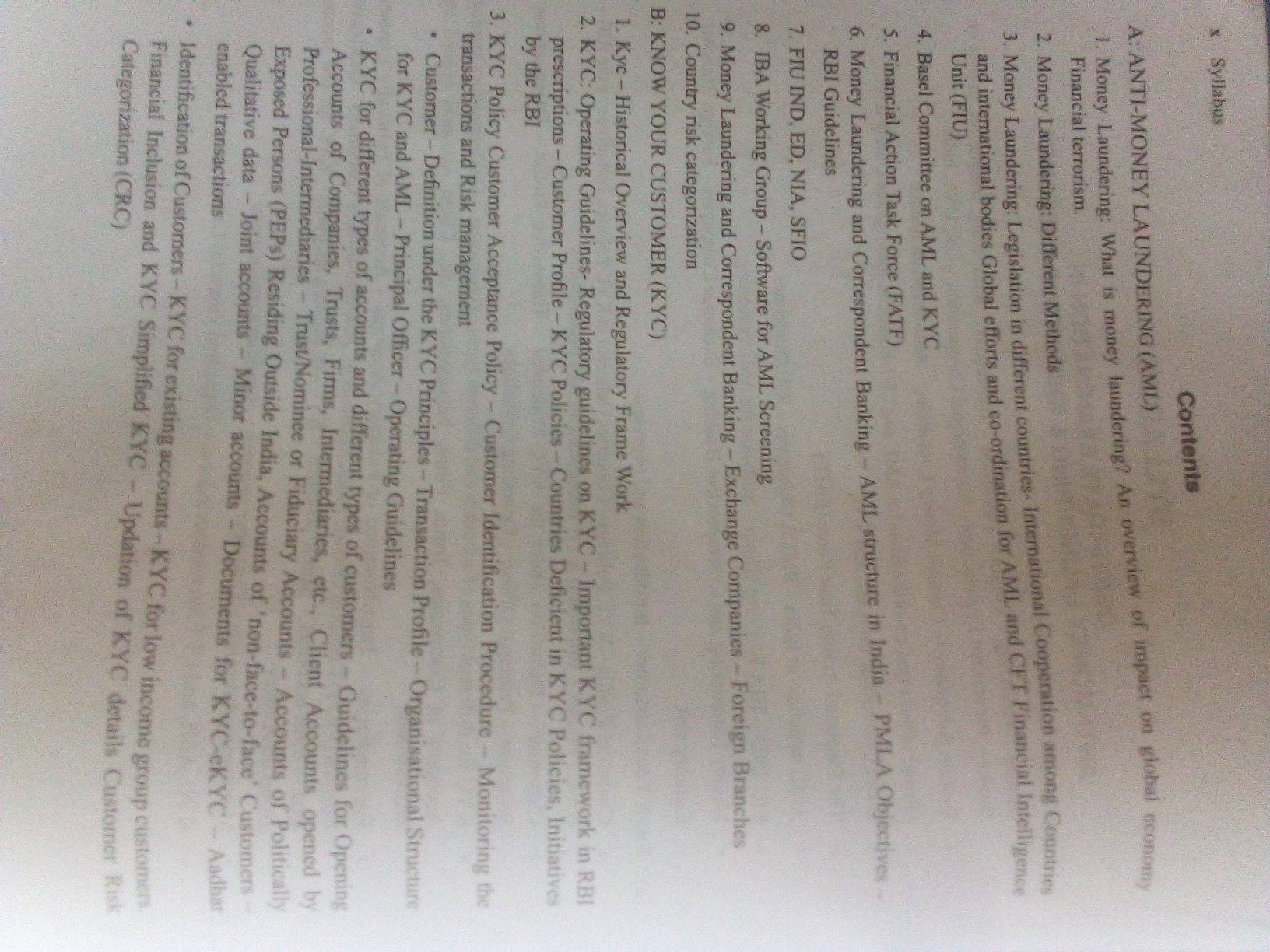 Anti-Money Laundering & KYC (RE 2017) : Indian Institute of Banking and ...