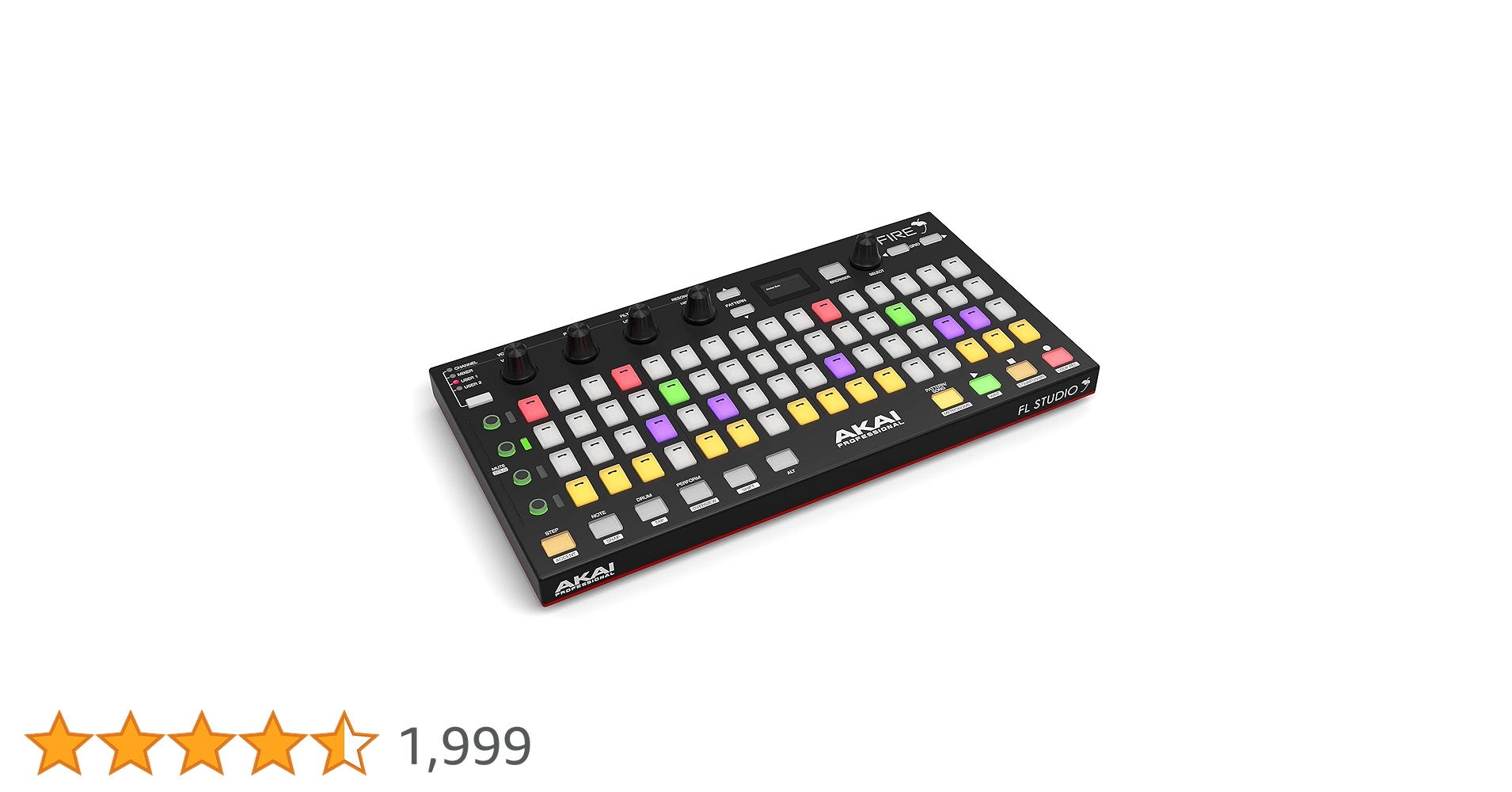 AKAI FIRE midiコントローラー　FL studio Amazon.com: Akai Professional Fire (Controller Only) – USB MIDI