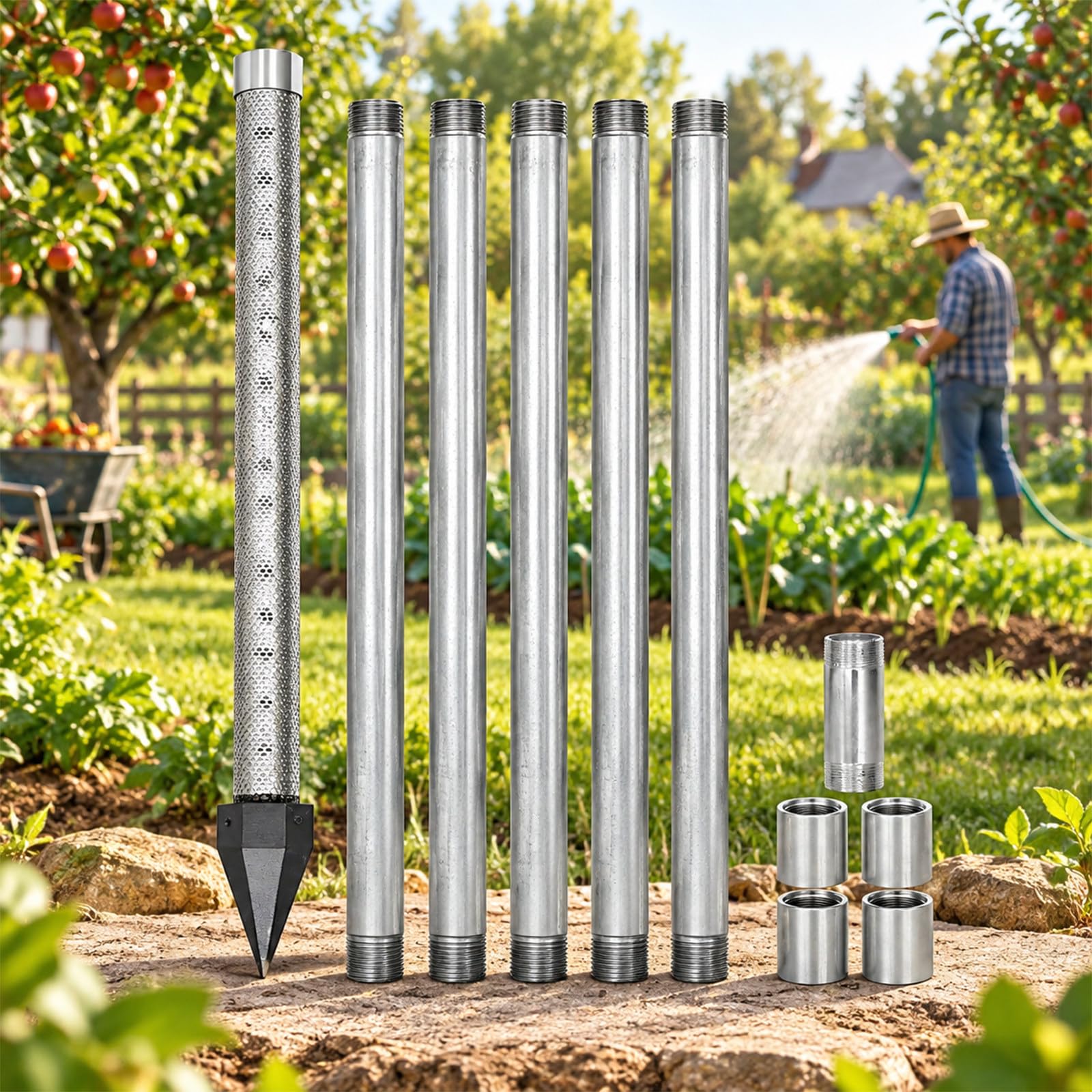 Kit per pozzo a Punta filtrante per irrigazione agricola 6m