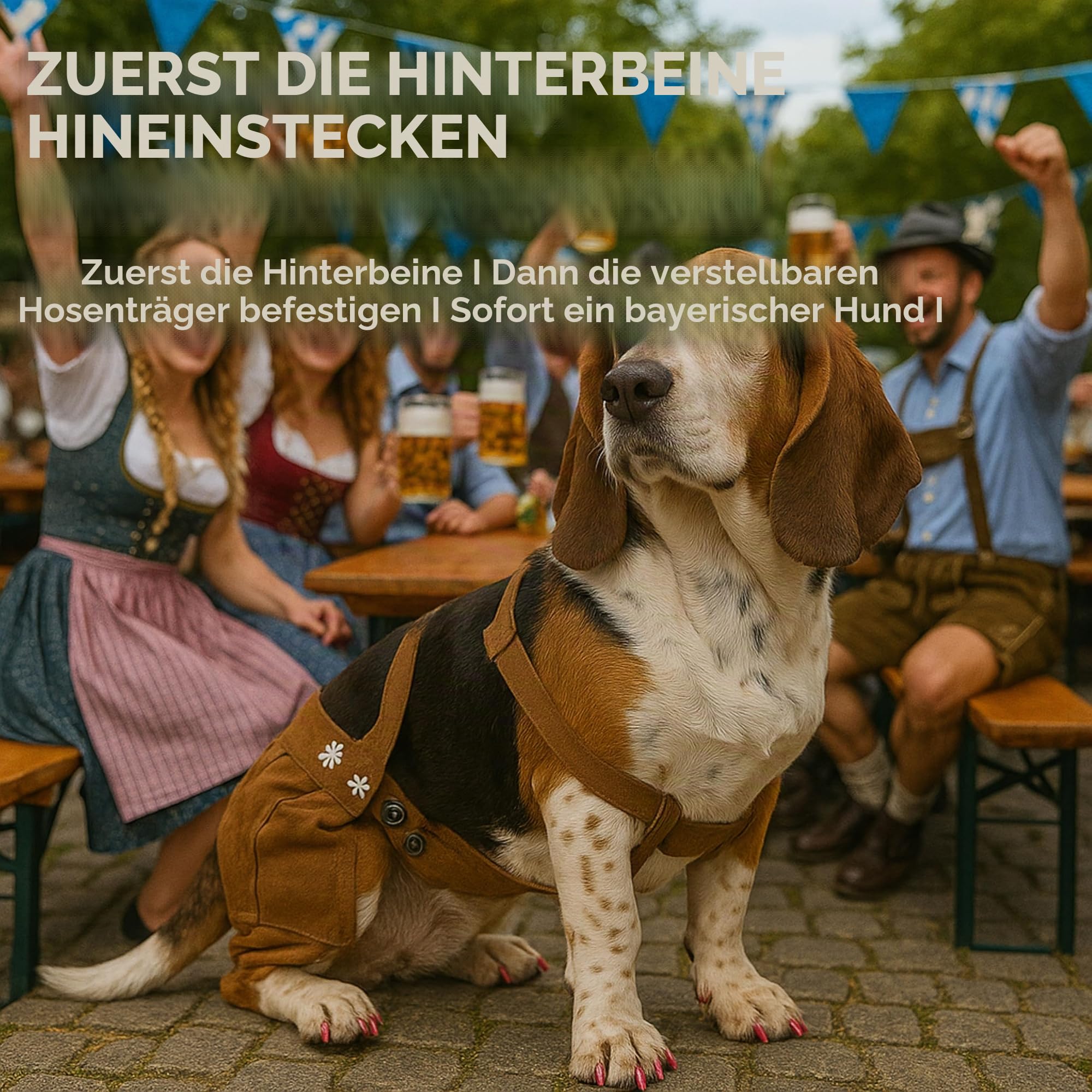 Oktoberfest Deutsche Hunde Lederhose, mehrere Größen (5XL)