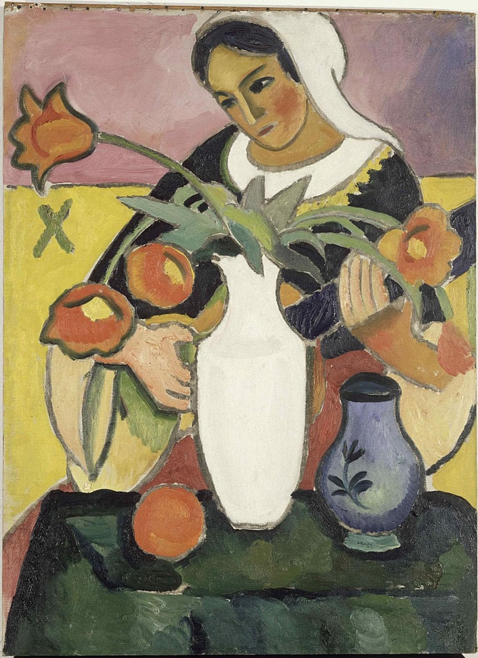 POSTERIIk Famous Animal Posters Vintage Picture the Lute Player by August Macke Modern Wall Decor for Home Decor 60x90cm