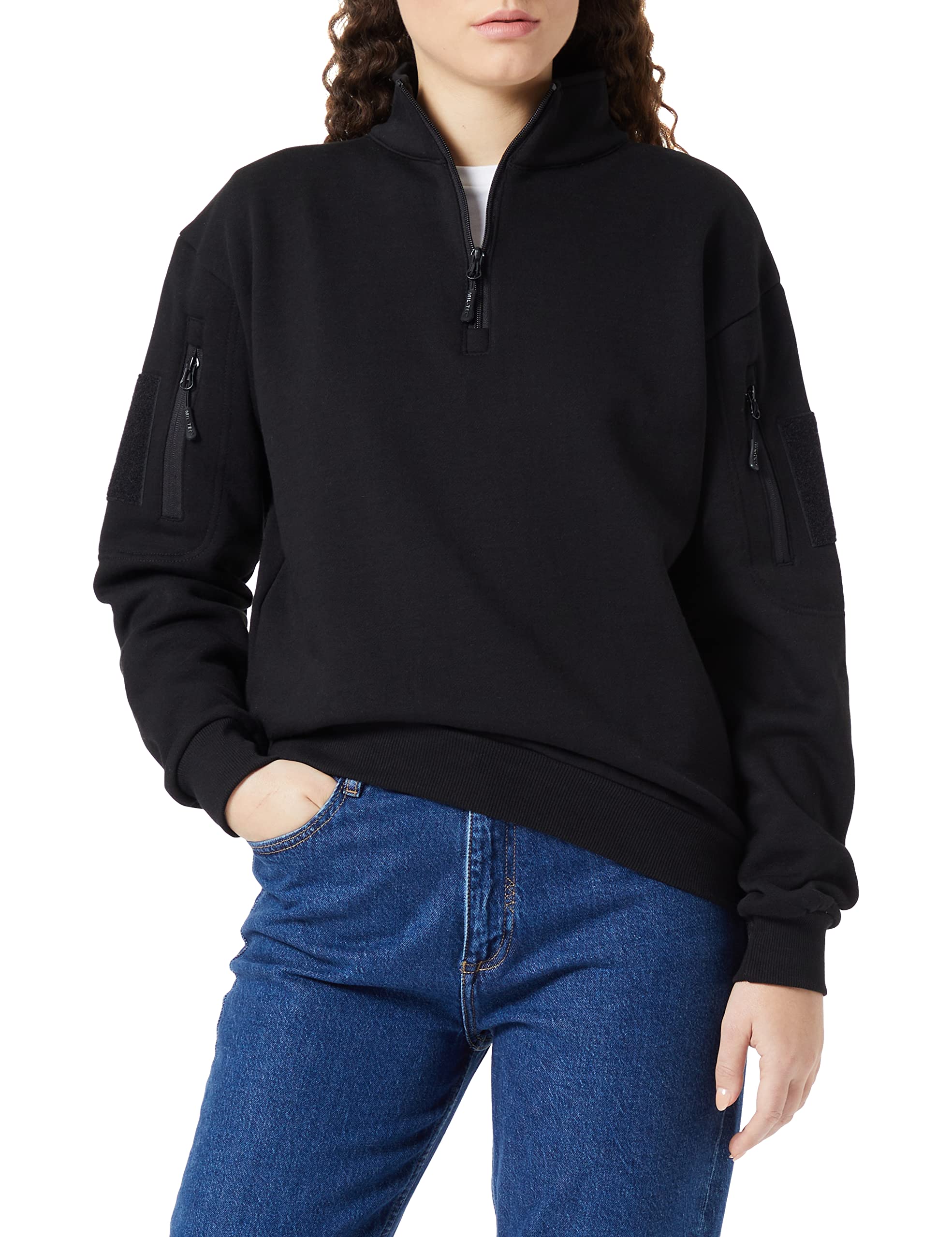Mil-Tec Unisex Tactical Sweatshirt, Black, 3XL UK