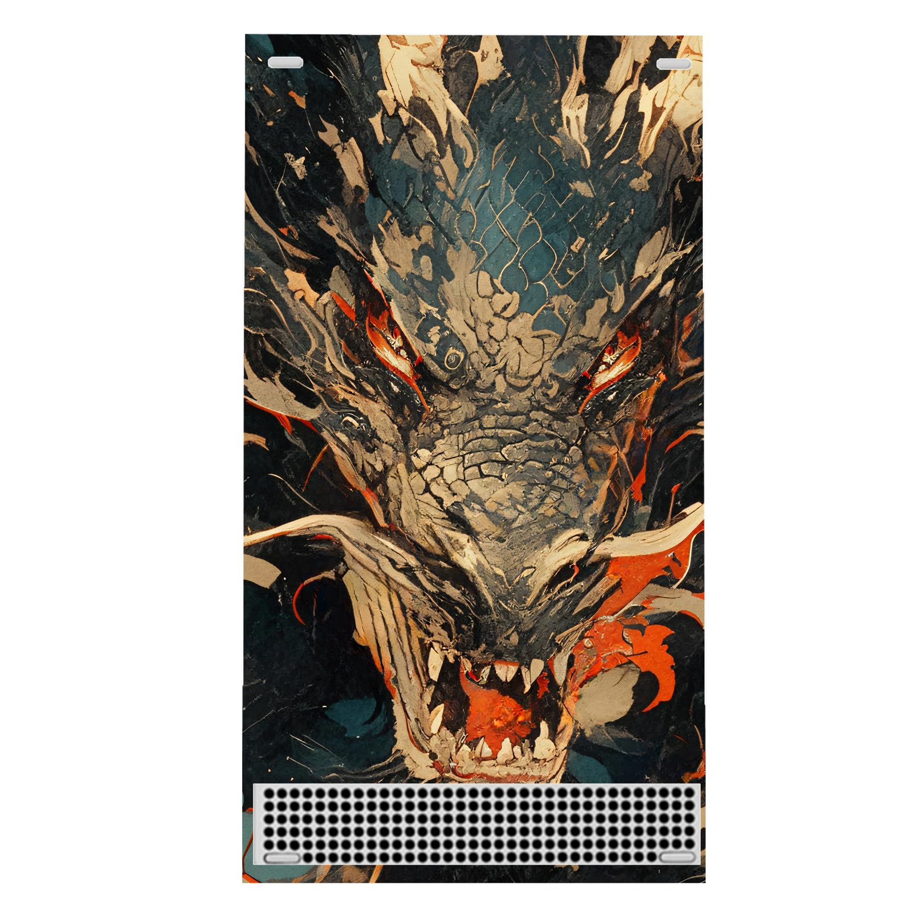 PlayVital Autocollant Protection pour Xbox Series S Sticker Manette Skin pour Xbox Series S Accessoires Console-Dragon Fureur