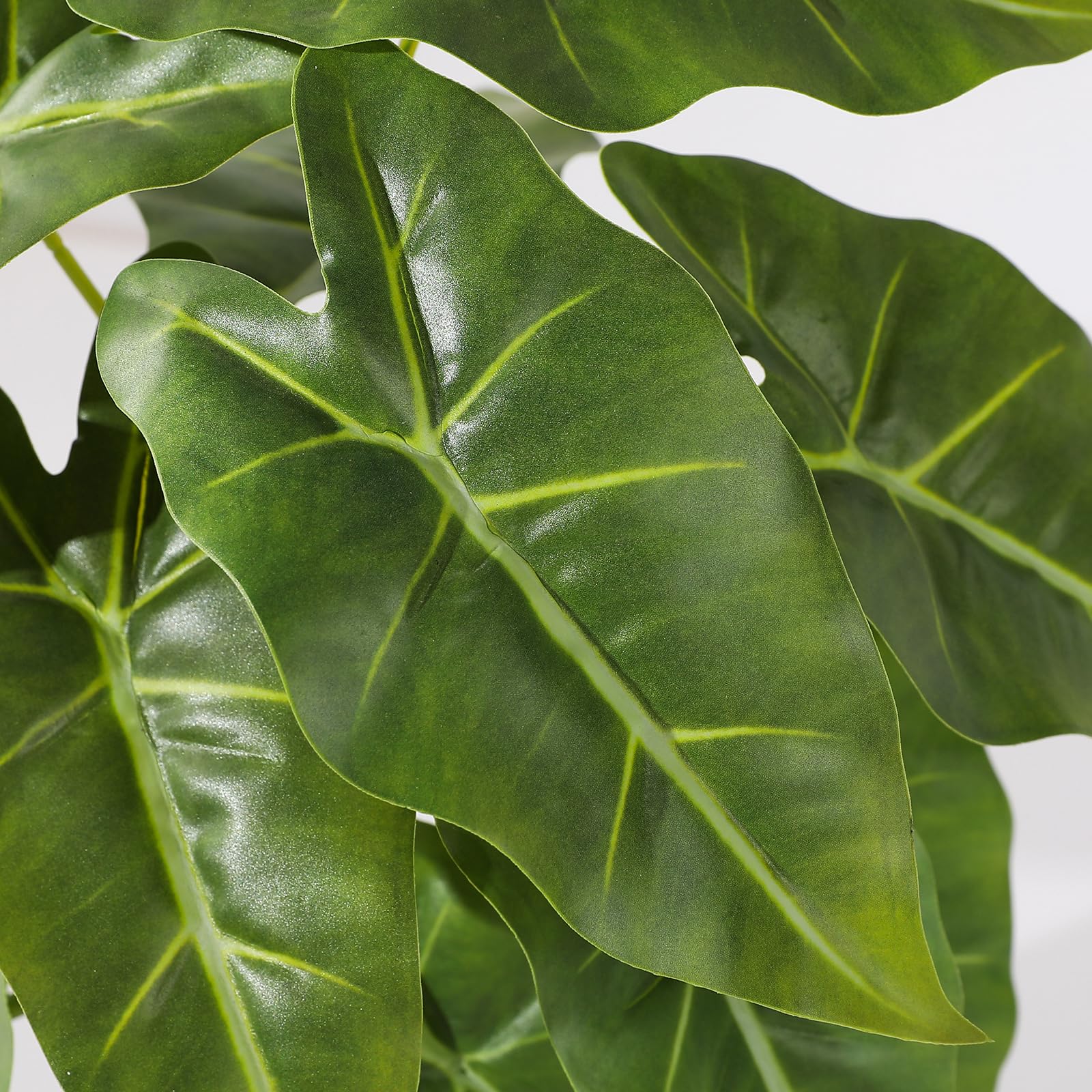 LUWENER Monstera artificiale in vaso bianco, 35,6 cm, confezione da 2