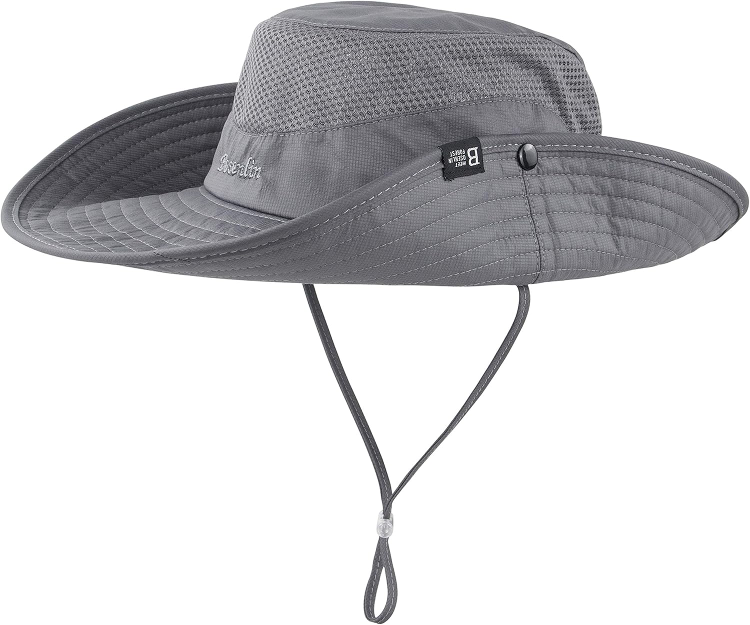 Women's Summer Sun Outdoor UV Protection Foldable Mesh Wide Brim Beach Fishing Bucket Hat - Image 3