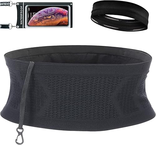 JVZI Cinturones delgados para correr para mujeres y hombres  invisibles, transpirables y antirrobo  Cangurera para teléfono  Cinturón de viaje