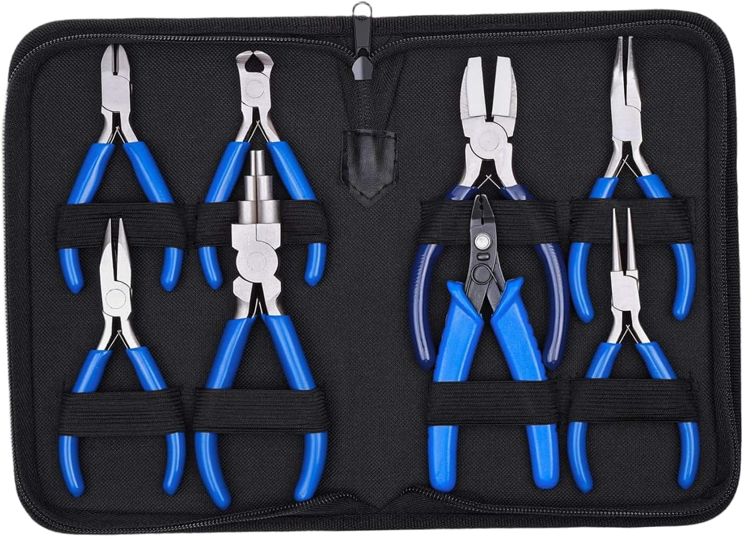 Jewelry Pliers Set 8PCS High-Carbon Steel Jewelry Making Tools with Zipper Storsger Bag