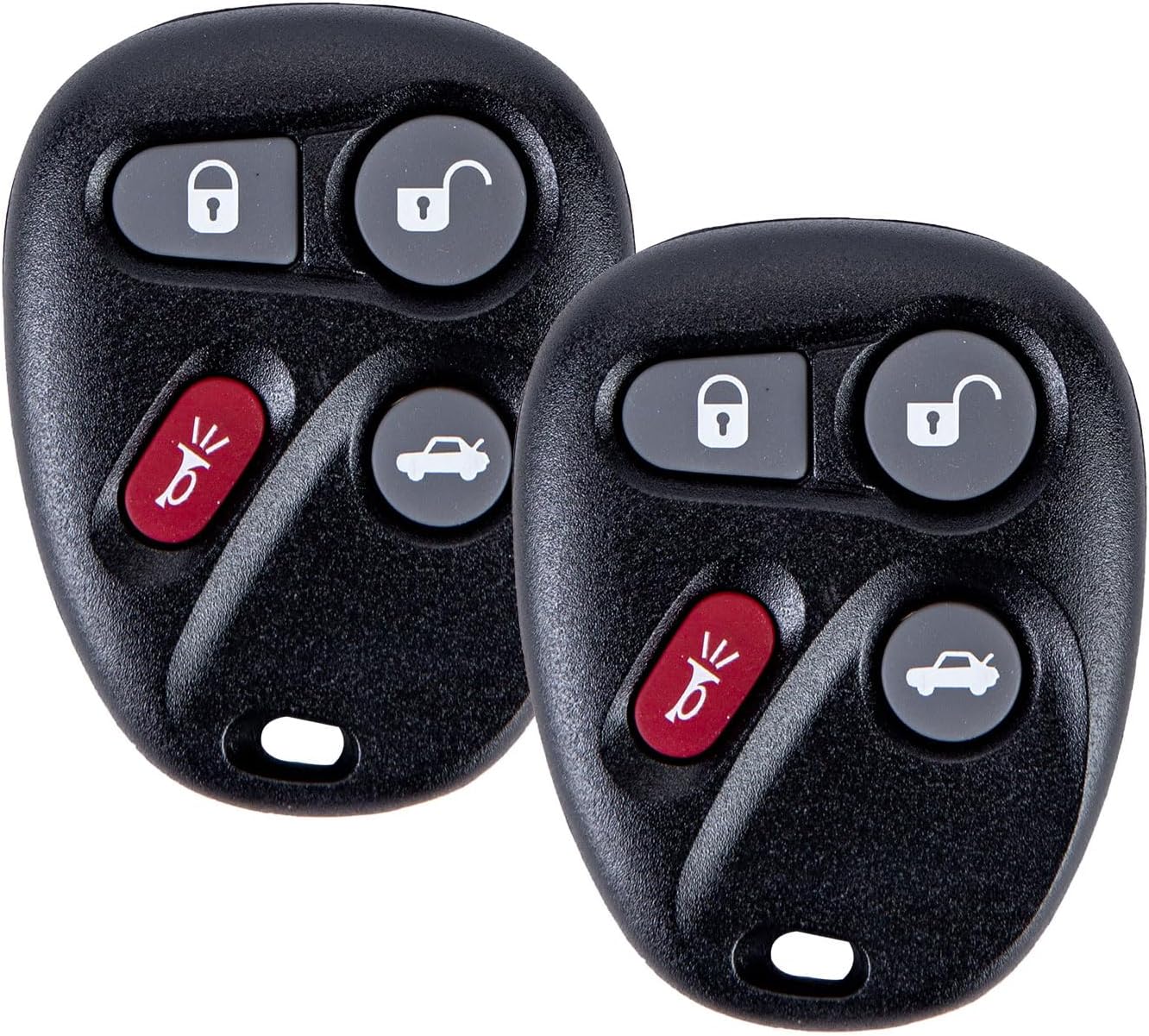 New Keyless Entry Replacement Car Key Fob for 2004.2007 Chevrolet Express Blazer Corvette 2001-2005 Cadillac Deville Seville KOBLEAR1XT (Pair)