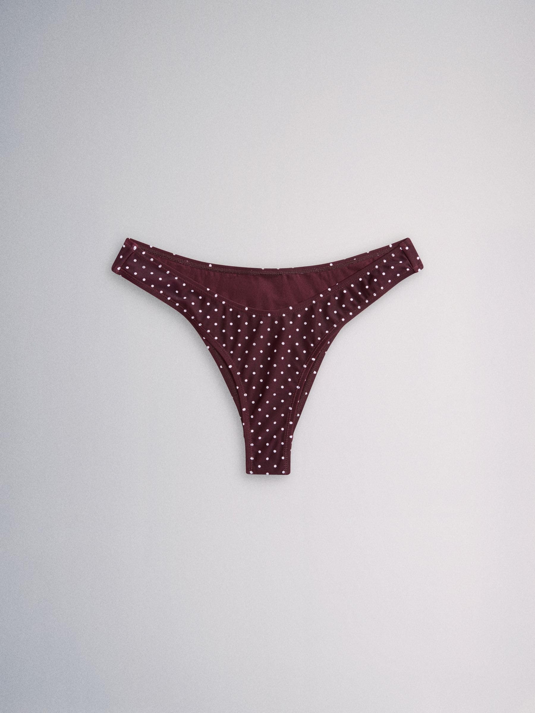 THE SET Femme Bas de Bikini échancré, Lot de 3 | Taille mi-haute
