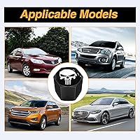 Vista 6 de Ajxn Paquete de 4 tapas de válvula de neumático con calavera para rueda de coche, cubiertas herméticas a prueba de polvo, tapas universales