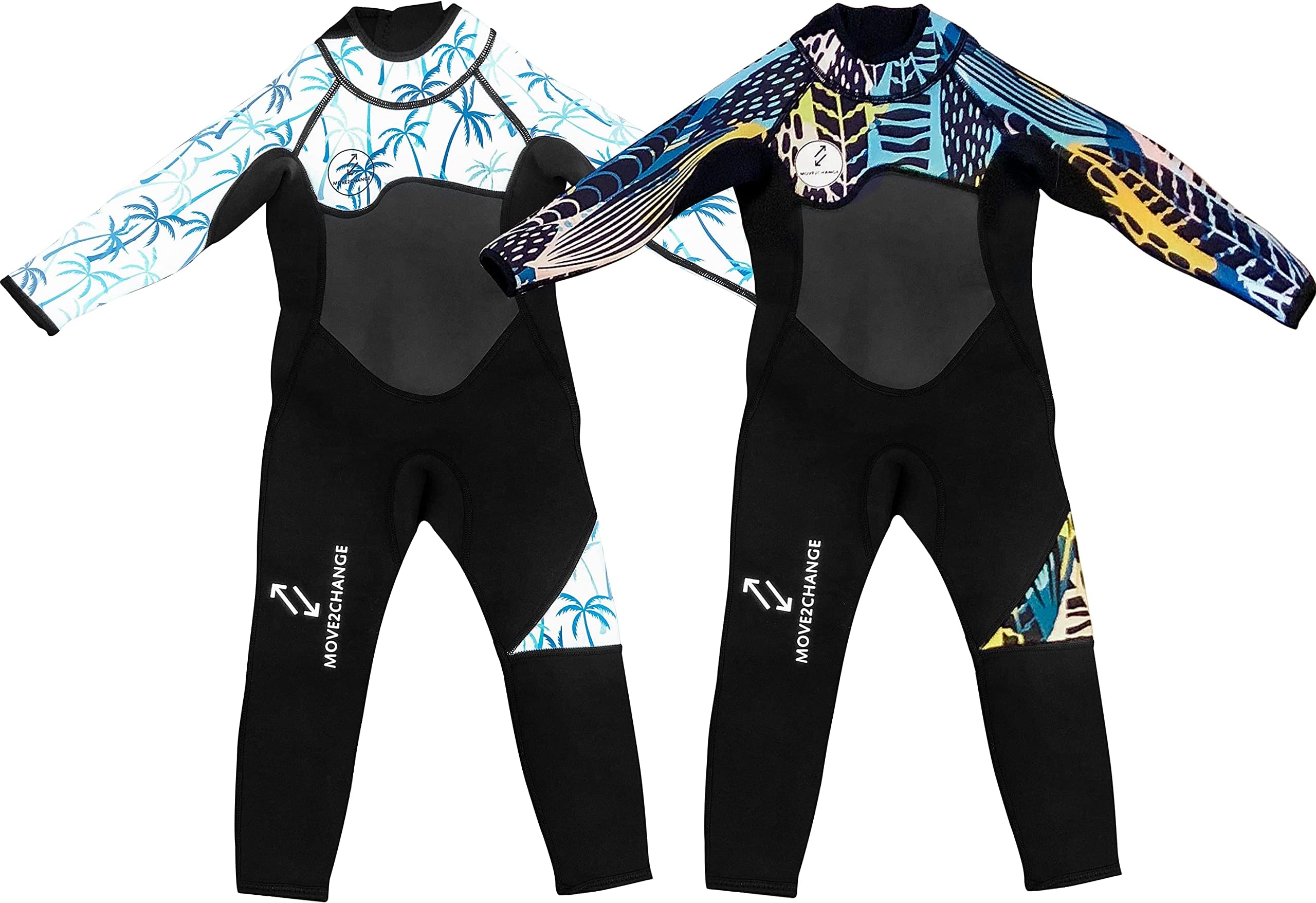 Move 2 Change Full Length Wetsuit Kids 3mm Neoprene Suit, Full Body Toddler Wetsuit, Kids Wetsuit for Boys & Girls. Swim, Surf, Play. Sun Safe Thermal Baby Swimsuit Boy, Baby Wetsuit, Kids Wetsuits