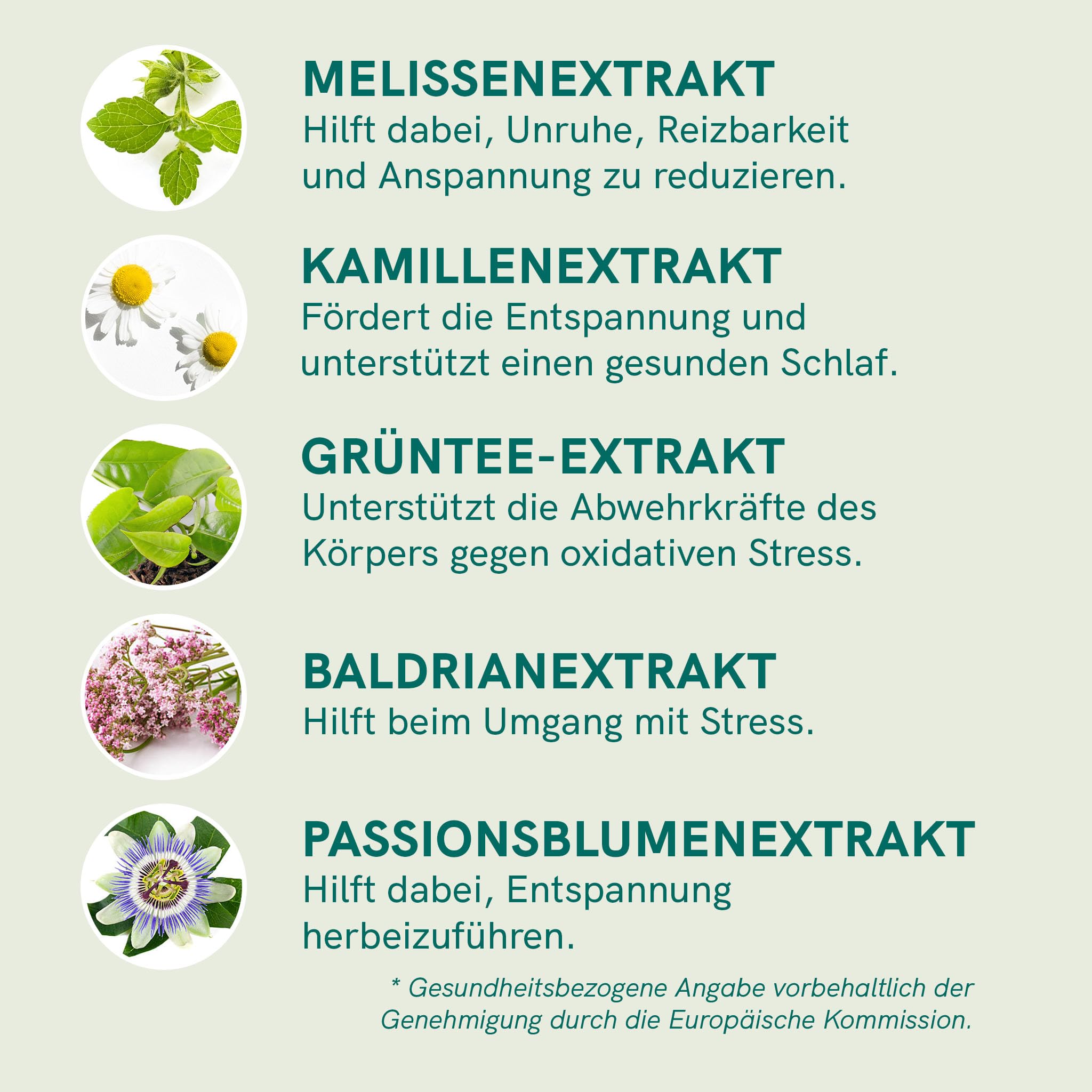 Gomma No Stress | 60 gomme vegane | 250 mg estratti vegetali per gomma | valeriana, passiflora, tè verde, camomilla, melissa | Stress & Relax | Nordic Oil