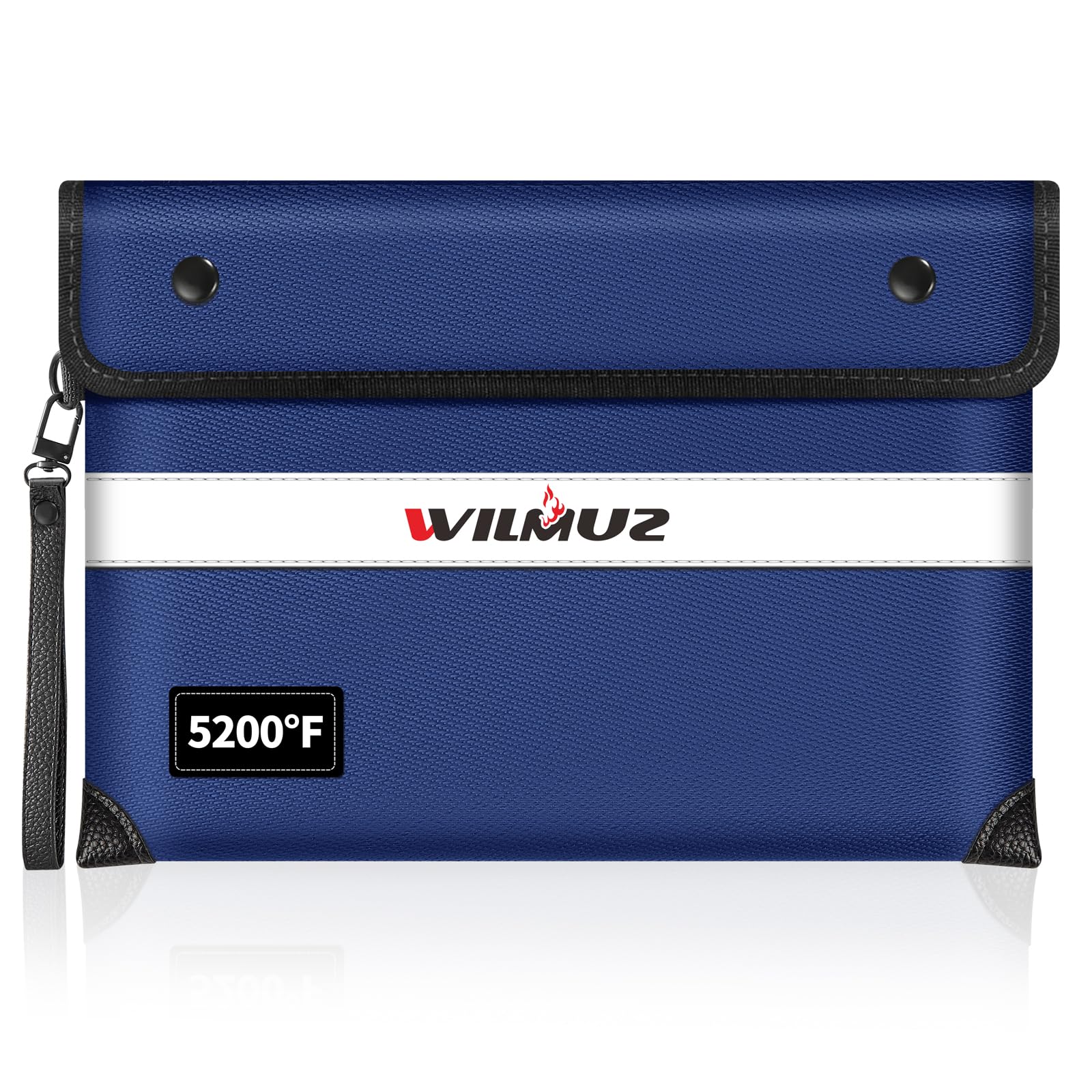 Fireproof Bag Dual Reflective Strips, Waterproof Zipper, 5200°F Heat