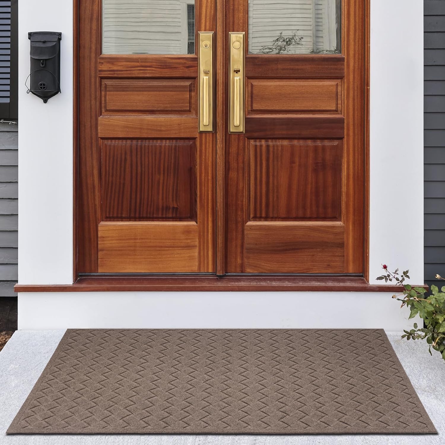 BZ54 Heavy Duty Front Door Mats Non Slip Rubber Backing Entrance Mat Shoes Scraper Welcome Mat