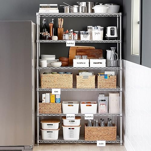 Miniatura 6 de 50 Pack Reusable Plastic Wire Shelf Label Holder, for Pantry Retail Merchandise Shopping Mall Store Shop Supermarket UPC Price Card Sign and Ticket