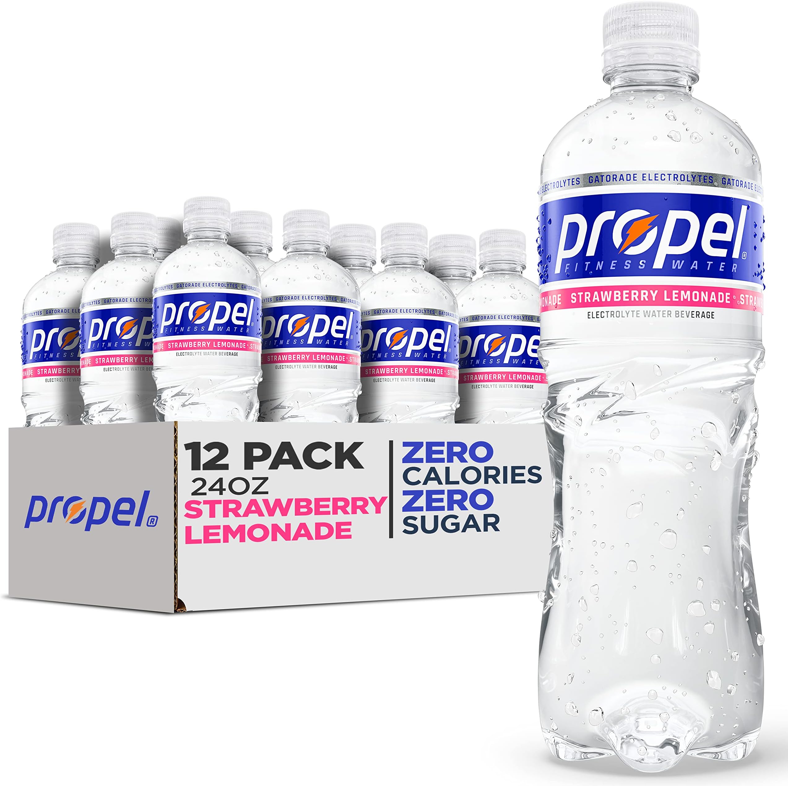 Propel, Strawberry Lemonade, Zero Calorie Water Beverage