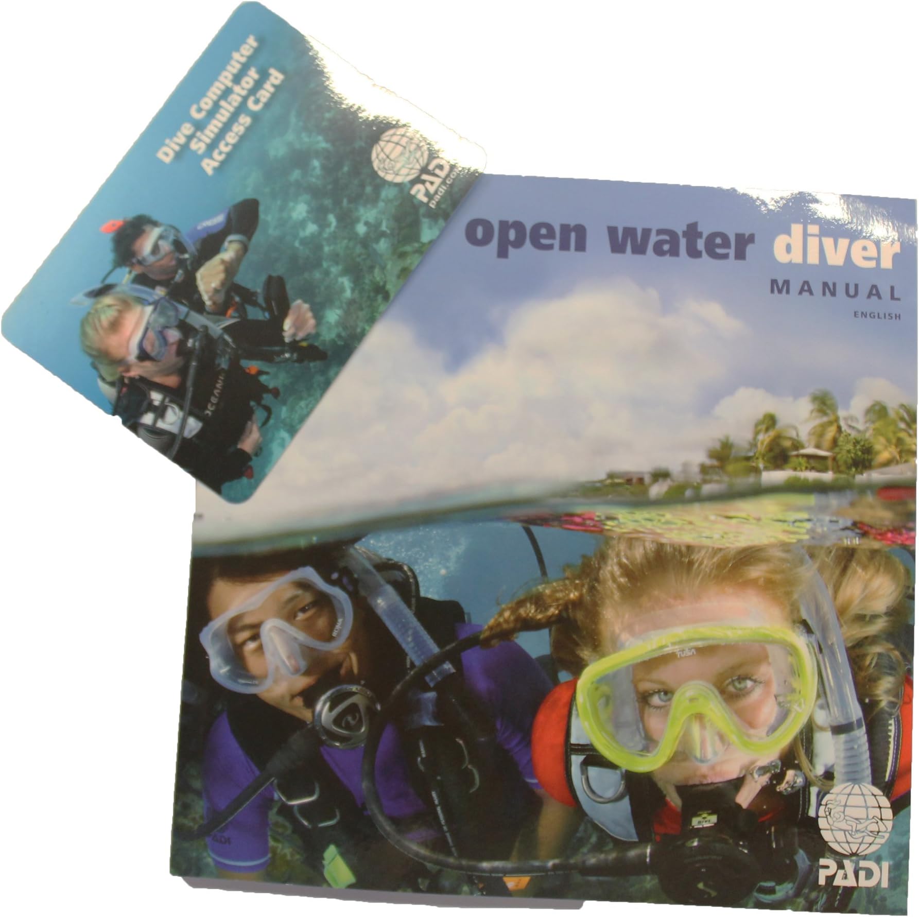 PADI Open Water Diver Manual with Dive Computer Simulator Acess Card