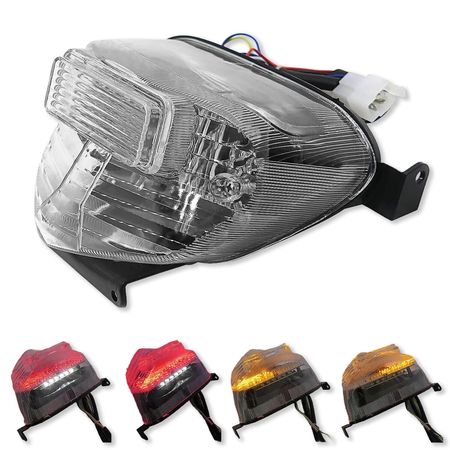 Amazon.com: HTTMT MT186-CL Clear Led Tail Light Brake Light with