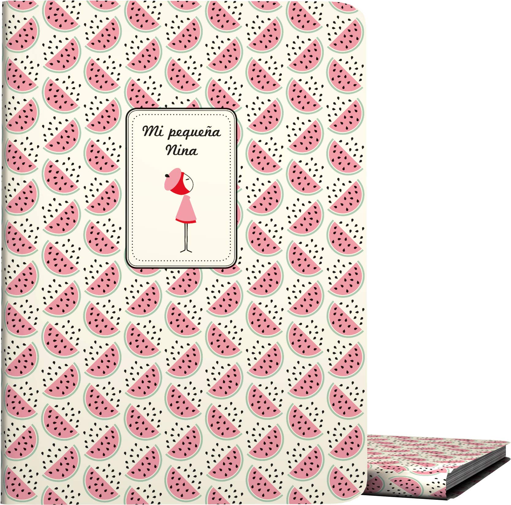 Grafoplás 1332138 Nina and Other Little Things Collection, 30 Transparent Covers, Opaque Polypropylene, Watermelon, A4