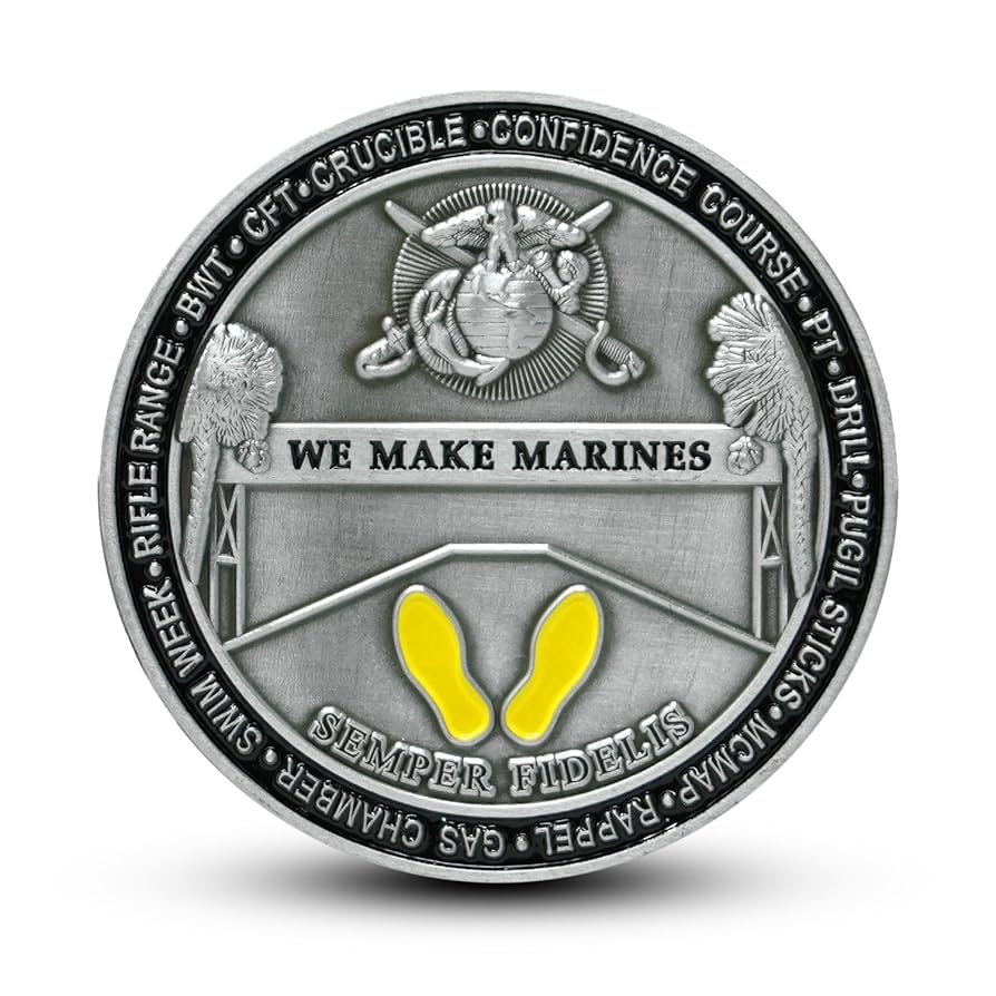 米海兵隊チャレンジコイン／Marine Corps Challenge Coin チャレンジコイン 紋章 アメリカ海兵隊 記念メダル Challenge