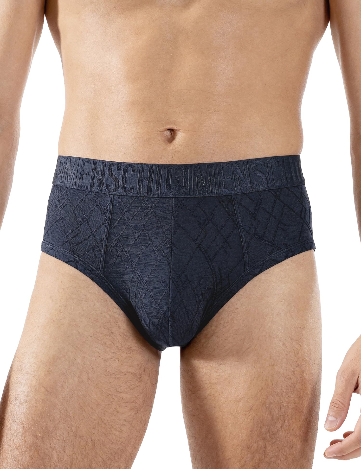 damensch Men's Regular Fit Premium Polyamide Elastane Jacquard Briefs with Lightweight, High Stretch Fabric Anti-Bacterial Finish Super Soft Jacquard Brief Underwear-picture-11