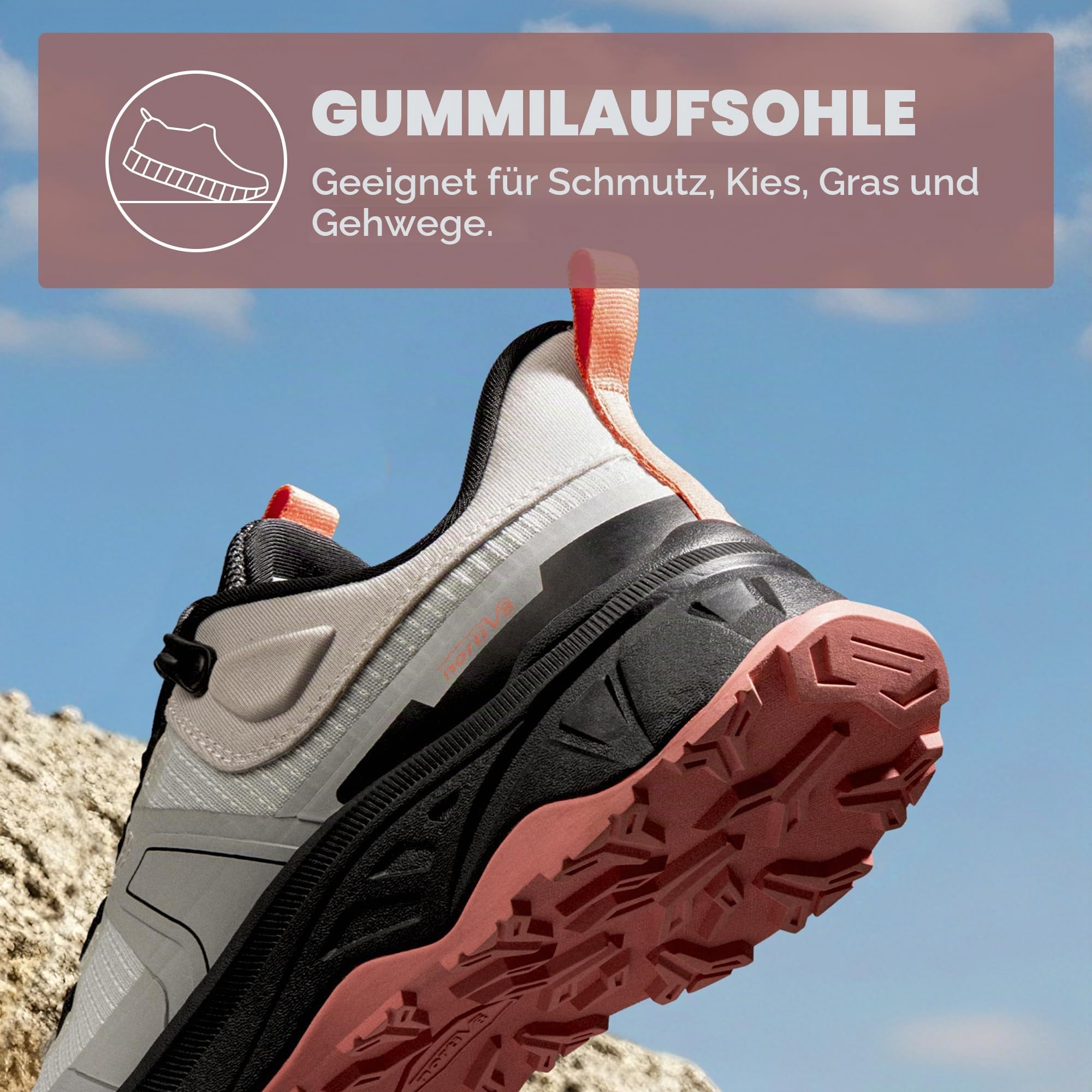 NORTIV 8 Damen Wanderschuhe leichte atmungsaktive Mesh Trekking Outdoor Arbeitsschuhe