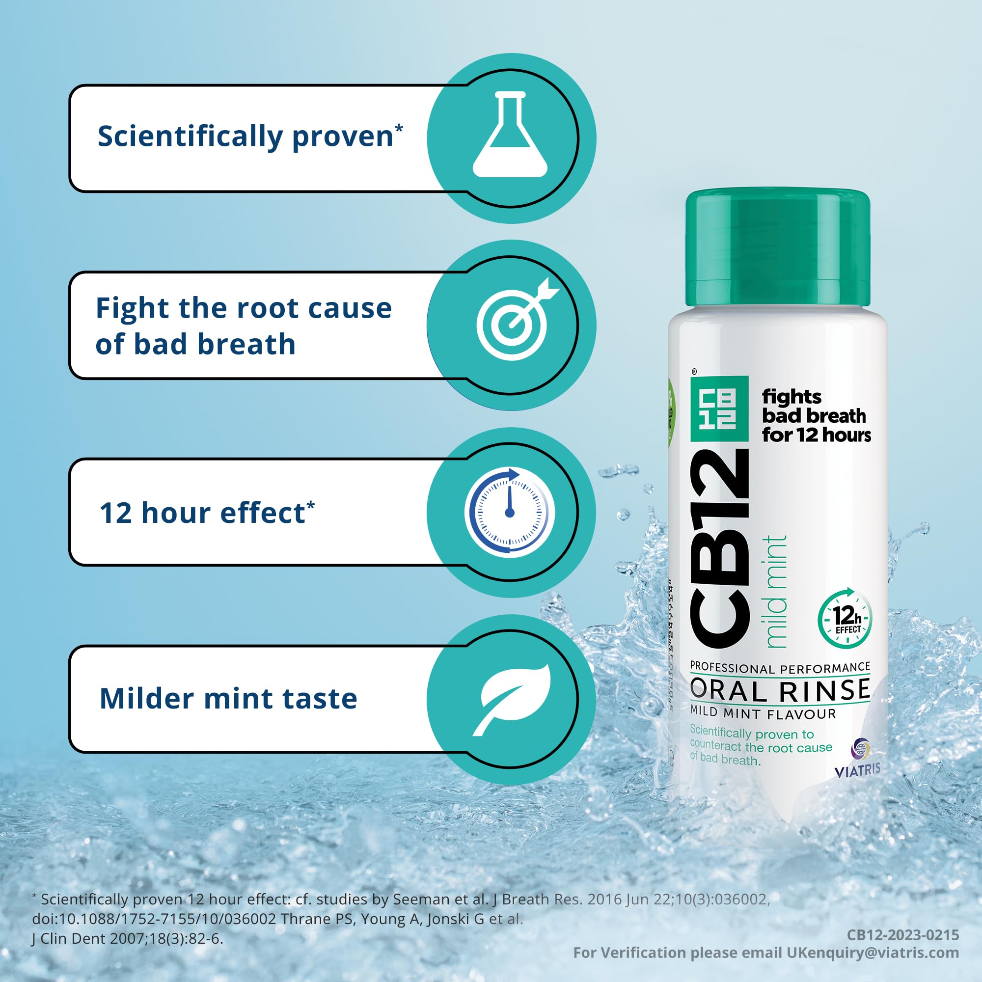 Amazon.com : CB12 Mild Mint Menthol Mouthwash (250ml 