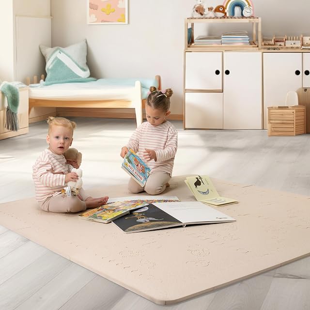 LuBabymats - Alfombra Puzzle Infantil de Goma EVA, Suelo Extra Acolchado para Bebés. Medida: 161x161 cm.…