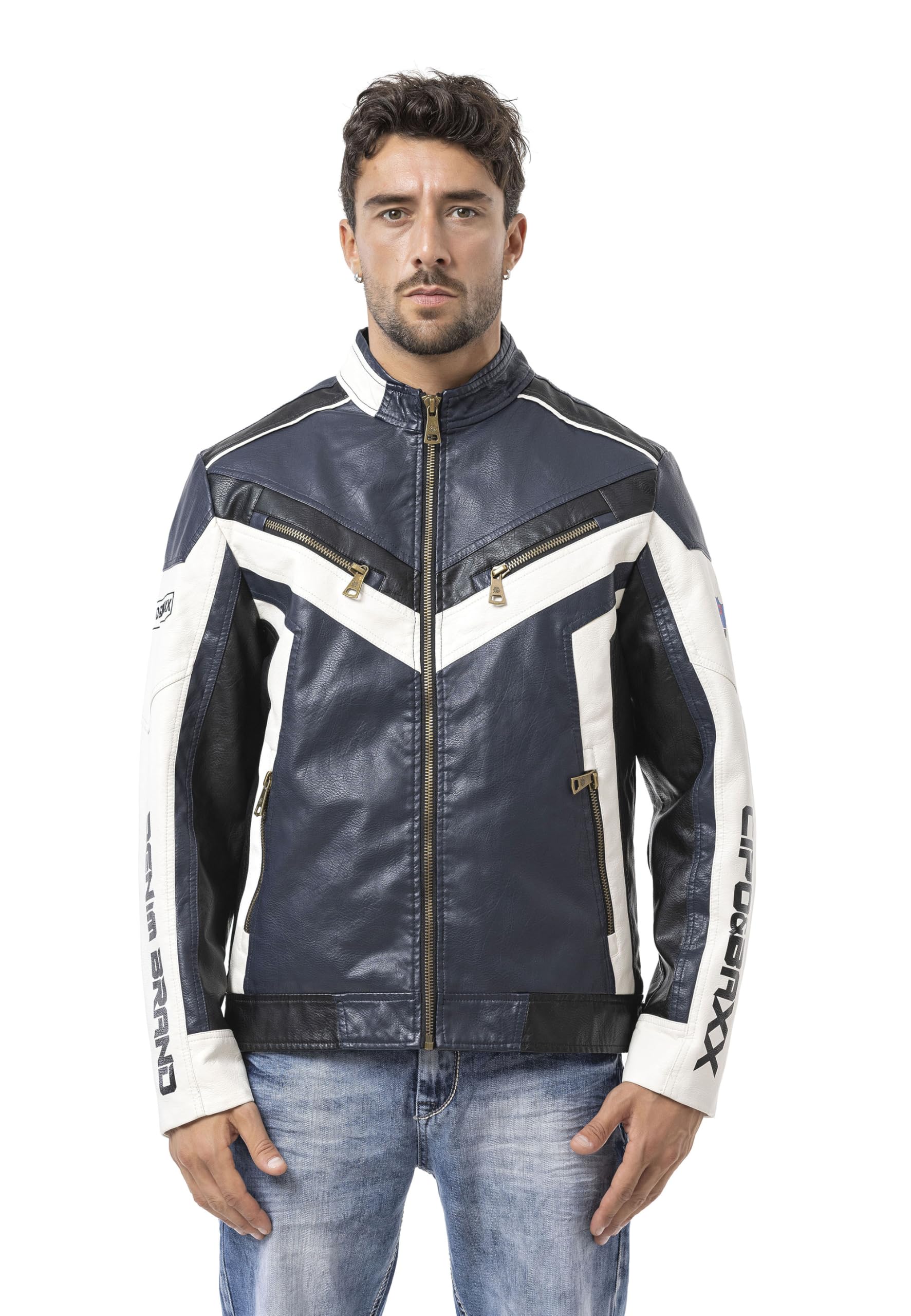 Cipo & Baxx Giacca invernale da uomo New Series – Elegante giacca invernale dal design moderno con calda fodera interna, cappuccio rimovibile e dettagli funzionali per le giornate fredde