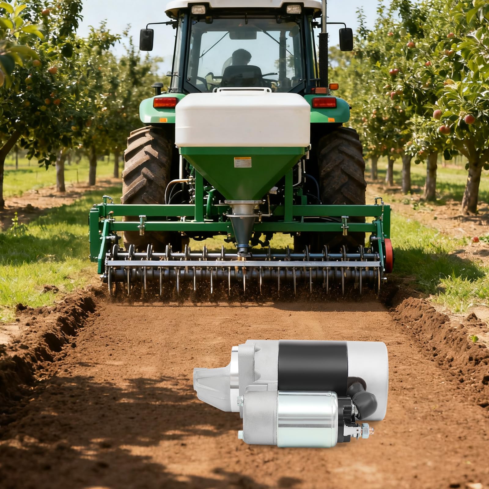 Motor diesel de arranque 12 V 1,0 kW Número de dientes: 8 Compatible con 170F/178F/186F/188F para minimáquinas de labranza y generadores diesel refrigerados por aire