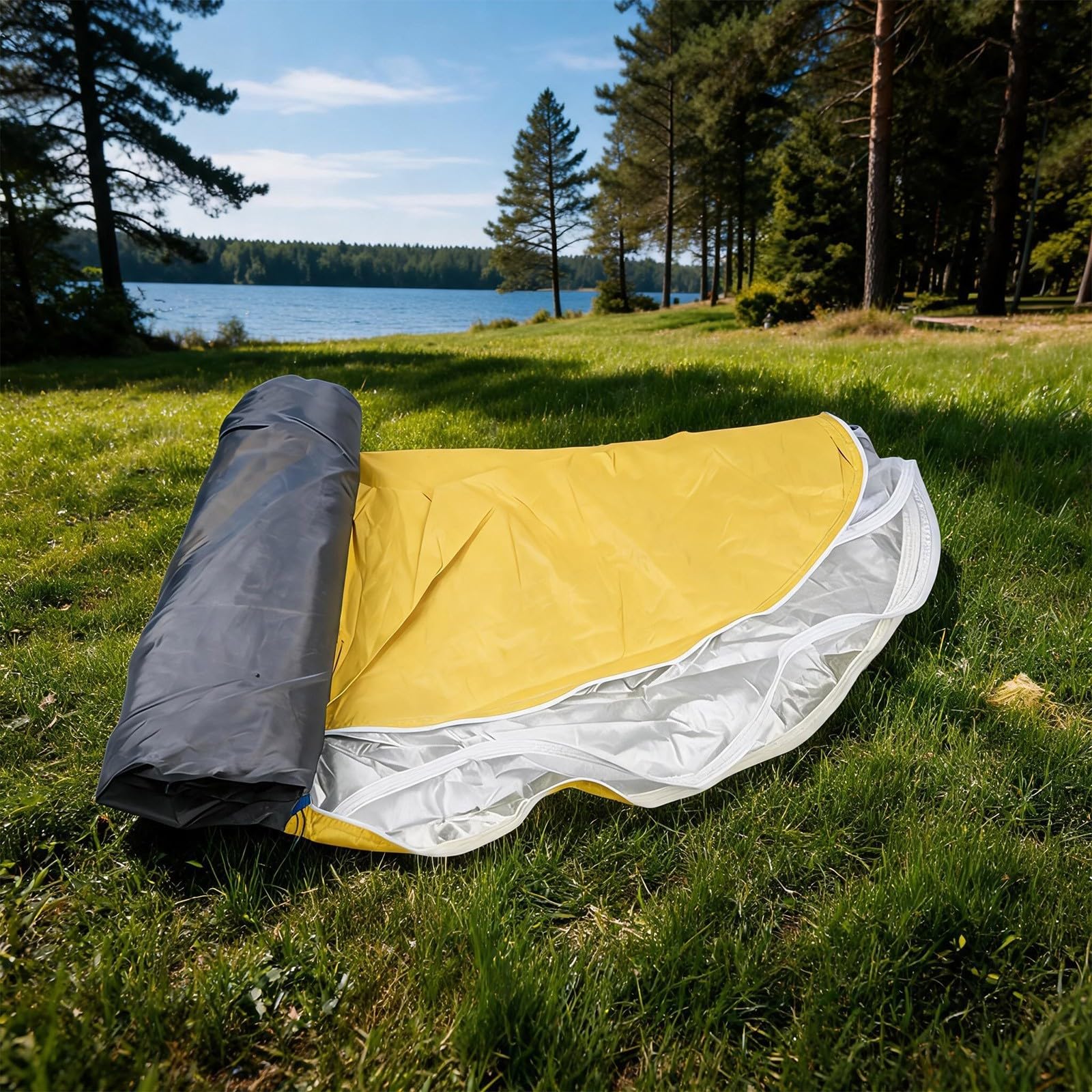 Tenda portatile leggera con i pali della vetroresina per il campeggio all'aperto ed il trekking, verde dell'esercito